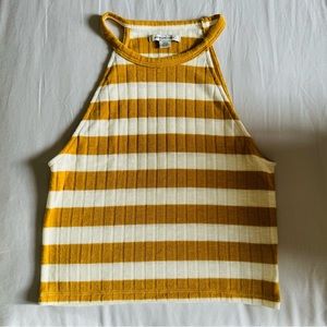 American Eagle halter, stripes, cropped, tank top, size small